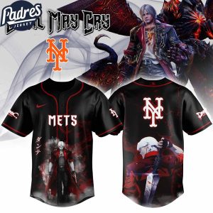 New York Mets MLB X Dante Devil May Cry Personalized Baseball Jersey