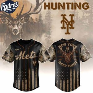 New York Mets MLB X Deer Hunting Personalized Baseball Jersey 1