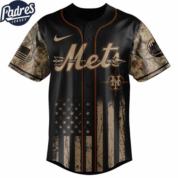 New York Mets MLB X Deer Hunting Personalized Baseball Jersey 3