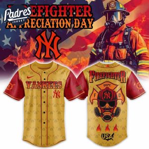 New York Yankees Firefighter Appreciation Day Baseball Jersey