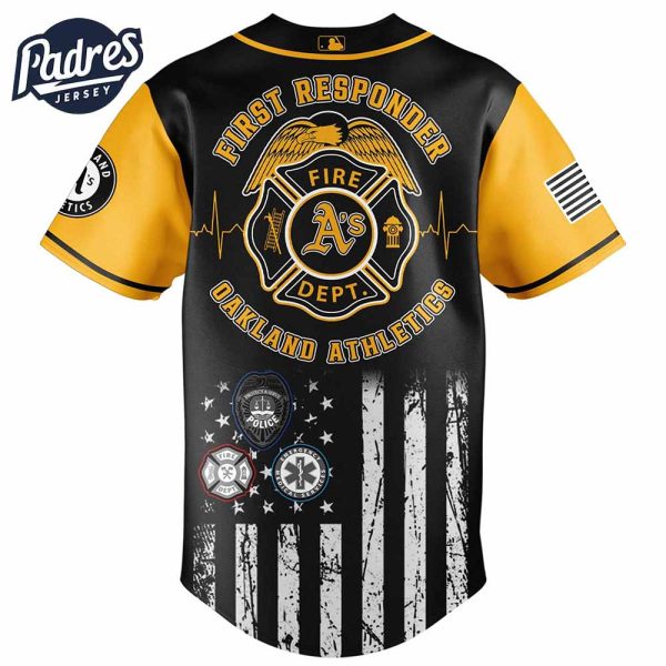 Oakland Athletics MLB x First Responders Baseball Jersey 3