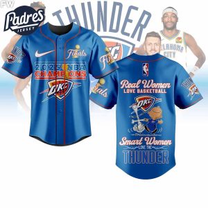 Oklahoma City Thunder Champions 2025 Baseball Jersey 1