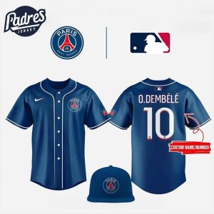 Paris Saint Germain x MLB Club World Cup Game Road Baseball Jersey 1