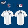Paris Saint Germain x MLB Nike Club World Cup White Baseball Jersey 1