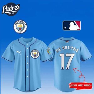 Personalized Custom Manchester City FC x MLB Club World Cup 2025 Baseball Jersey 1