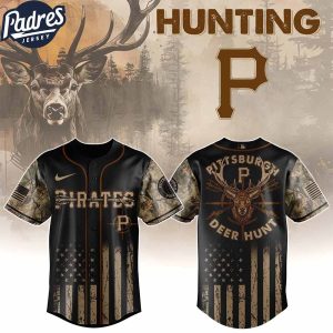 Pittsburgh Pirates MLB X Deer Hunting Personalized Baseball Jersey 1