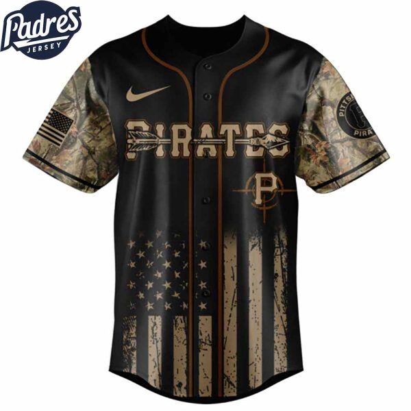 Pittsburgh Pirates MLB X Deer Hunting Personalized Baseball Jersey 3