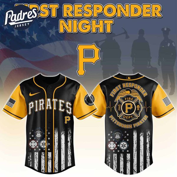 Pittsburgh Pirates MLB x First Responders Baseball Jersey 1