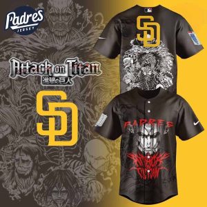 San Diego Padres Attack on Titan Special Baseball Jersey