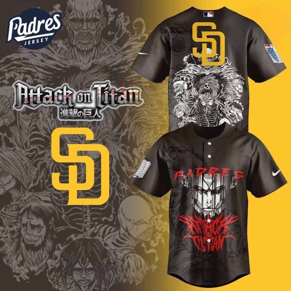 San Diego Padres Attack on Titan Special Baseball Jersey