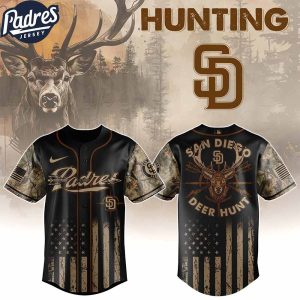 San Diego Padres MLB X Deer Hunting Personalized Baseball Jersey 1