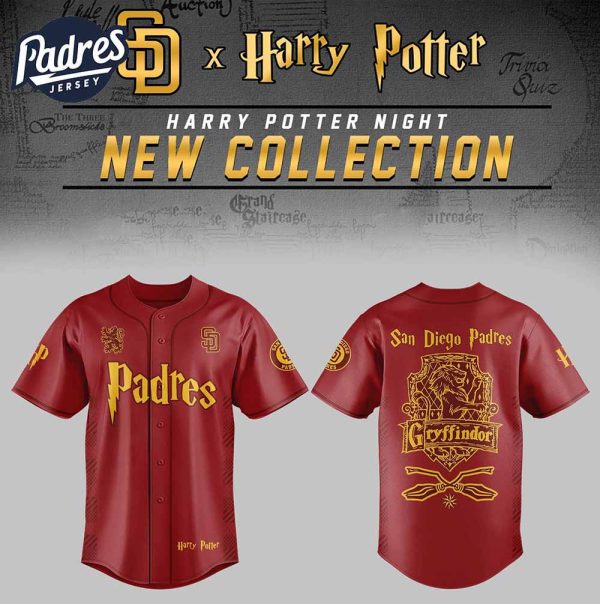 San Diego Padres x Harry Potter Night Gryffindor House Baseball Jersey