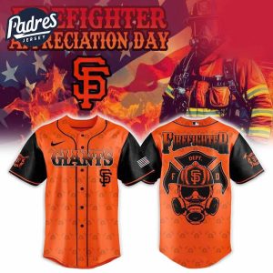 San Francisco Giants Firefighter Appreciation Day Baseball Jersey
