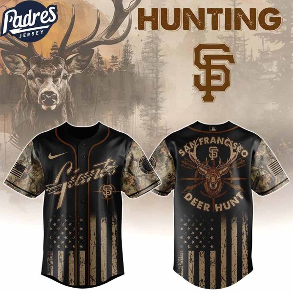 San Francisco Giants MLB X Deer Hunting Personalized Baseball Jersey 1