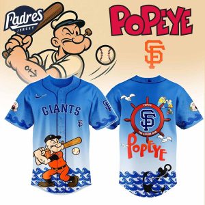 San Francisco Giants MLB x Popeye Baseball Jersey