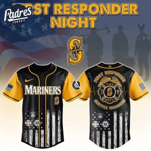 Seattle Mariners MLB x First Responders Baseball Jersey 1