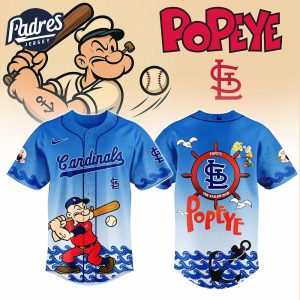 St Louis Cardinals MLB x Popeye Baseball Jersey