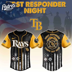 Tampa Bay Rays MLB x First Responders Baseball Jersey 1