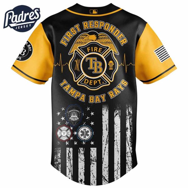 Tampa Bay Rays MLB x First Responders Baseball Jersey 3