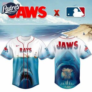 Tampa Bay Rays x Jaws 2025 Baseball Jersey 1 1