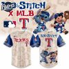 Texas Rangers MLB Lilo And Stitch Summer Baseball Jersey