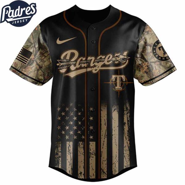 Texas Rangers MLB X Deer Hunting Personalized Baseball Jersey 2