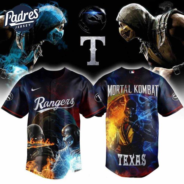 Texas Rangers X Mortal Kombat Night Limited Edition Baseball Jersey