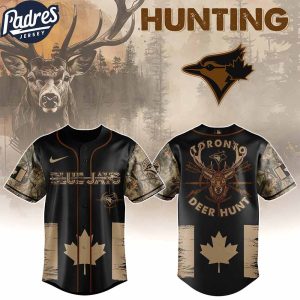 Toronto Blue Jays MLB X Deer Hunting Personalized Baseball Jersey 1