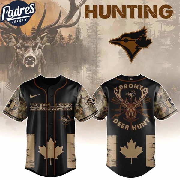 Toronto Blue Jays MLB X Deer Hunting Personalized Baseball Jersey 1
