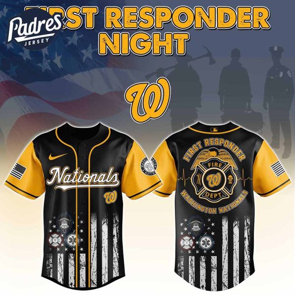 Washington Nationals MLB x First Responders Baseball Jersey 2