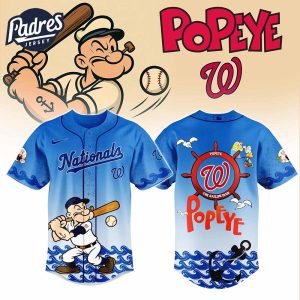 Washington Nationals MLB x Popeye Baseball Jersey