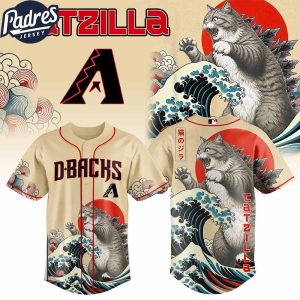 Arizona Diamondbacks MLB X Catzilla Personalized Baseball Jersey