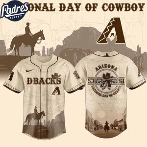 Arizona Diamondbacks MLB X National Day Of Cowboy Personalized Baseball Jersey