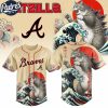 Atlanta Braves MLB X Catzilla Personalized Baseball Jersey
