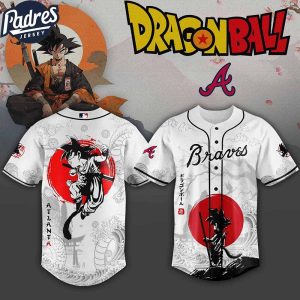 Atlanta Braves MLB X Dragon Ball Custom Baseball Jersey