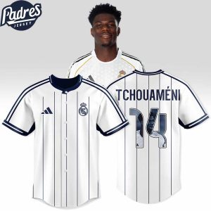 Aurlien Tchouamni 14 Real Madrid Custom Baseball Jersey