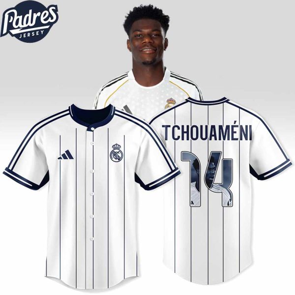 Aurlien Tchouamni 14 Real Madrid Custom Baseball Jersey
