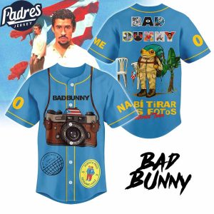 Bad Bunny Debi Tirar Mas Fotos World Tour Baseball Jersey 1
