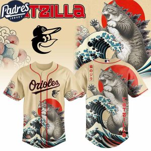 Baltimore Orioles MLB X Catzilla Personalized Baseball Jersey