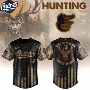 Baltimore Orioles MLB X Deer Hunting Personalized Baseball Jersey 1