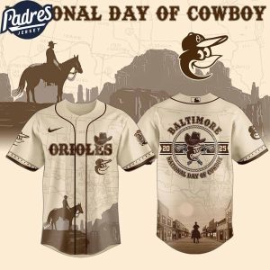 Baltimore Orioles MLB X National Day Of Cowboy Personalized Baseball Jersey