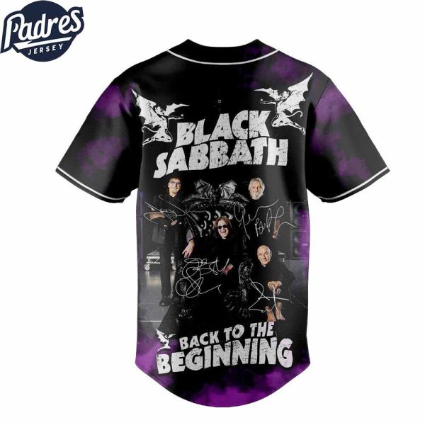 Black Sabbath Back to the Beginning Custom Baseball Jersey 2