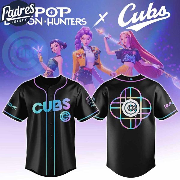 Chicago Cubs MLB X Kpop Demon Hunters Custom Baseball Jersey 2