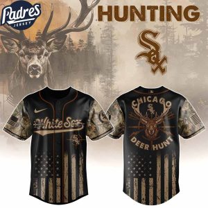 Chicago White Sox MLB X Deer Hunting Personalized Baseball Jersey 1