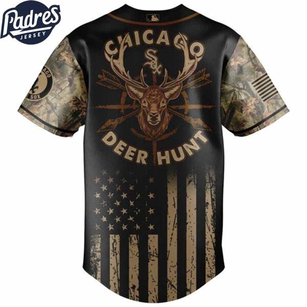 Chicago White Sox MLB X Deer Hunting Personalized Baseball Jersey 3