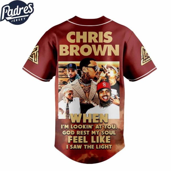 Chris Brown Breezy Bowl XX Custom Baseball Jersey 2