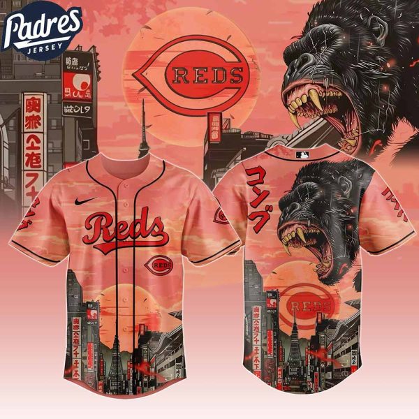 Cincinnati Reds MLB X Japanese Heritage Kong Custom Baseball Jersey