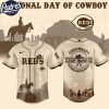 Cincinnati Reds MLB X National Day Of Cowboy Personalized Baseball Jersey