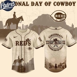 Cincinnati Reds MLB X National Day Of Cowboy Personalized Baseball Jersey