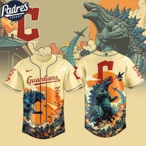 Cleveland Guardians MLB X Godzilla Custom New Baseball Jersey
